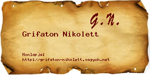 Grifaton Nikolett névjegykártya